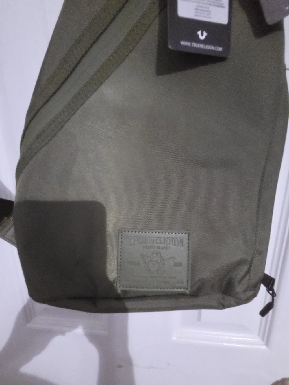 NEW True Religion Olive Green Tactical Sling Bag Single-strap Crossbody. Unisex